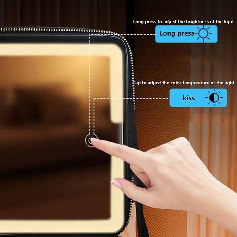 LED Makeup Bag with Mirror