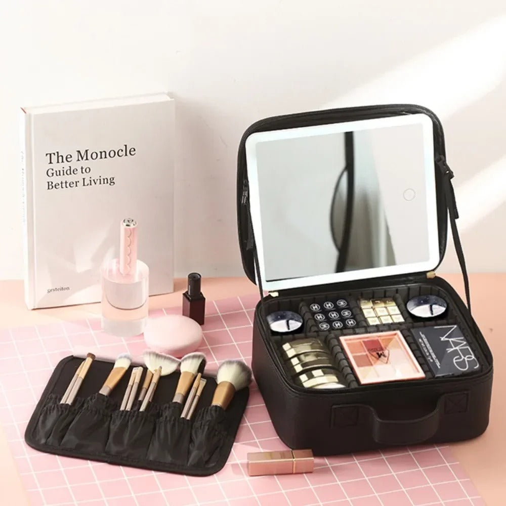 LED Makeup Bag with Mirror